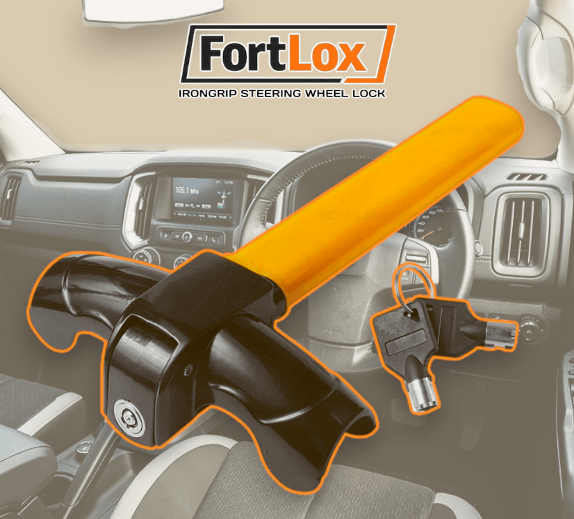 FortLox™ IronGrip Steering Wheel Lock