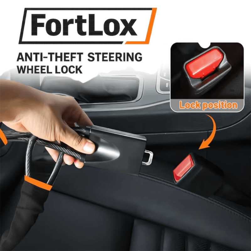 FortLox™ Anti-Theft Steering Wheel Lock